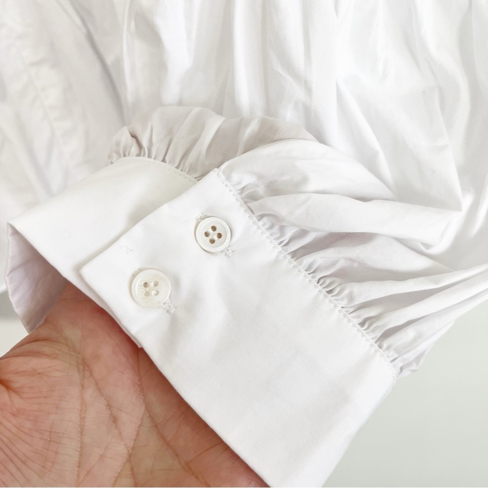 BOGO! Tuckernuck Hyacinth House White Clemons Long Sleeve Puff Blouse XL - Picture 7 of 9